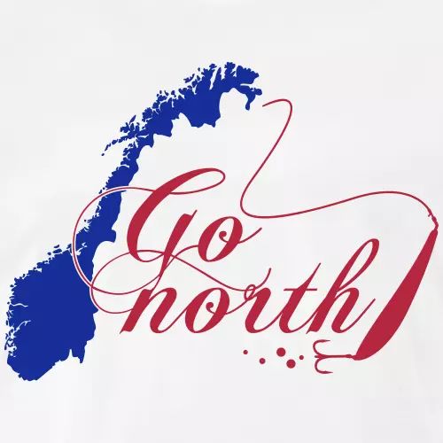 Norwegen Angler T-Shirt «Go north»