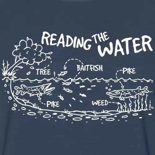 Hecht T-Shirt «Reading the water»