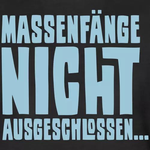 Angler T-Shirt «Massenfänge nicht ausgeschlossen»