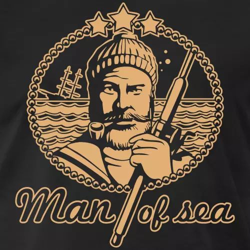 Angler T-Shirt «Man of sea»