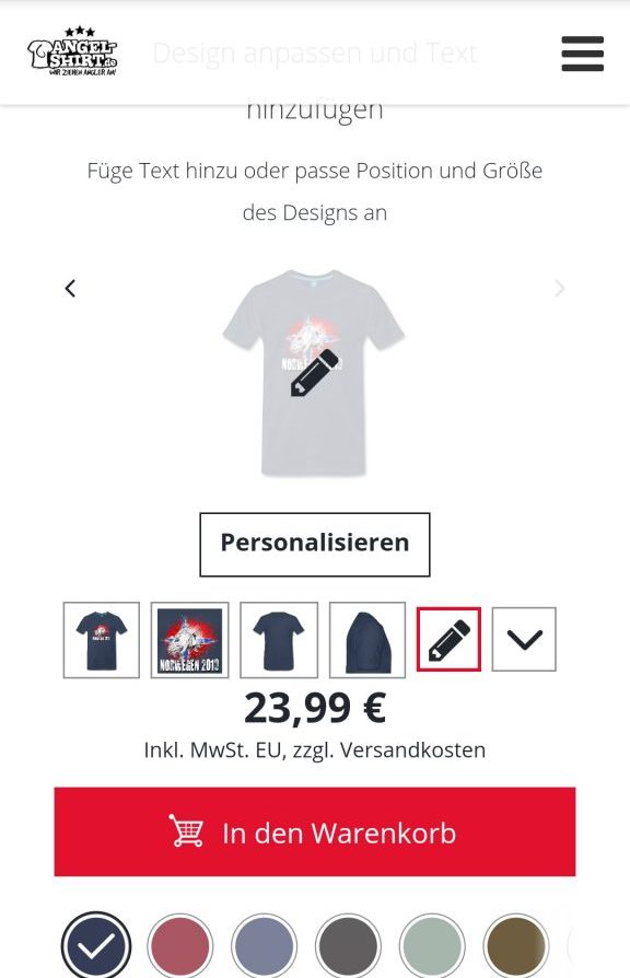 Anleitung eigenes Angelshirt gestalten